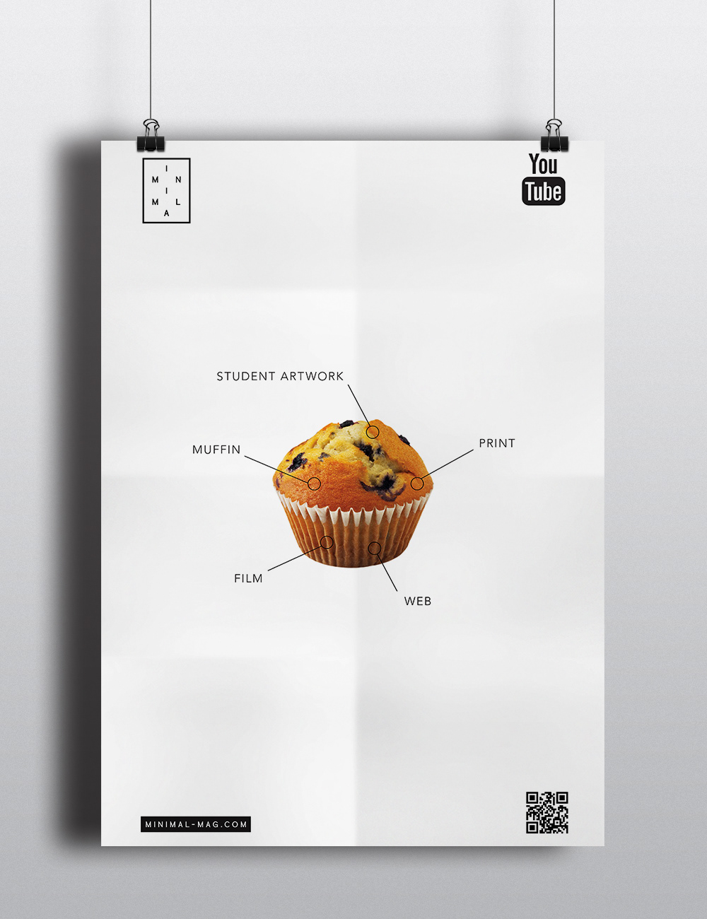 muffin poster magazine Web minimal video artist conceptual identity