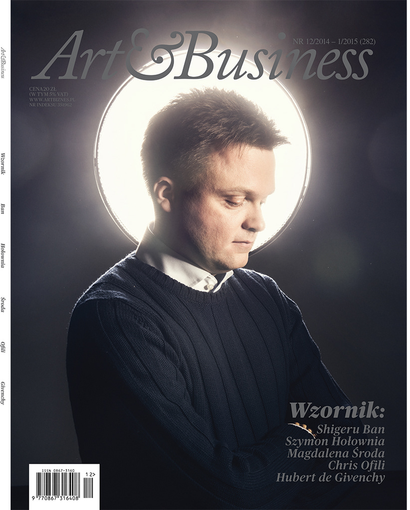 Szymon Hołownia cover Art&Bussines art men saint light profoto cover story