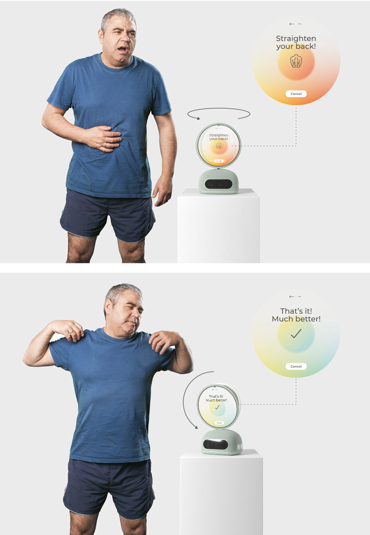 environmental sensors exercise fitness Health healthy ageing home home assistant home fitness product design  smart assistant