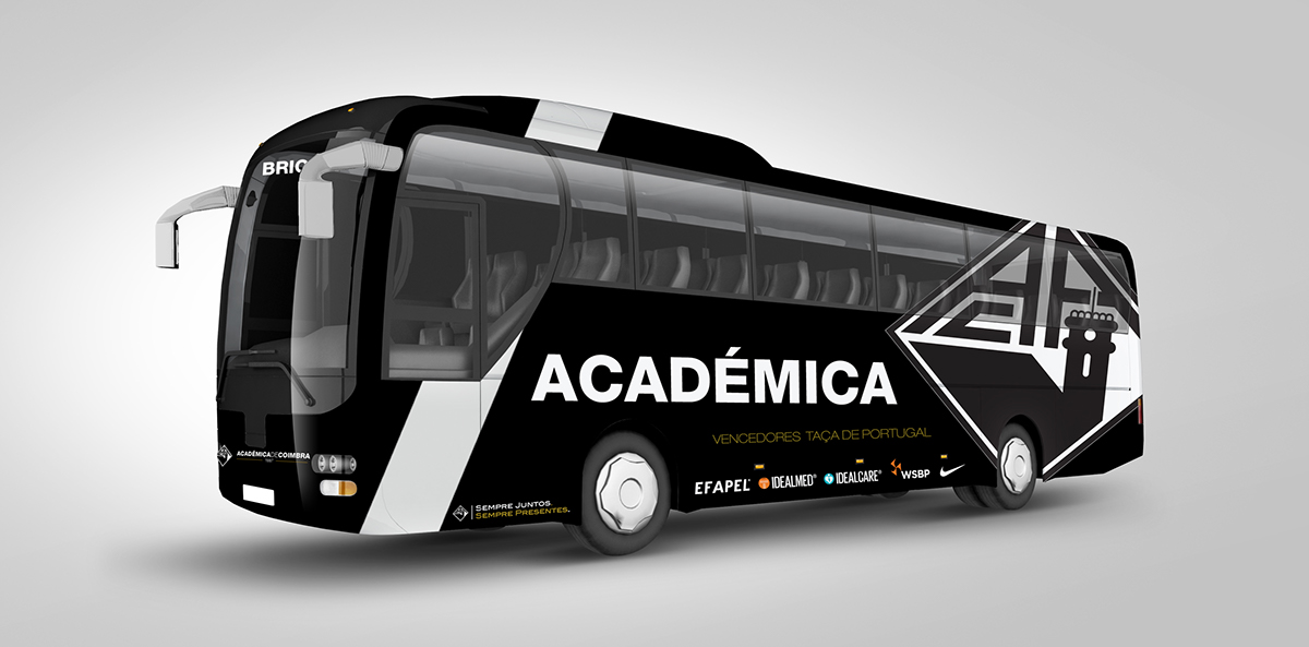 autobus bus autocarro academica Coimbra Taça de Portugal Jamor associação AAC associação académica de Coimbra futebol Mancha mancha negra