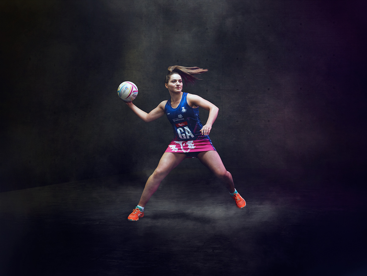 sport netball women retouch CGI