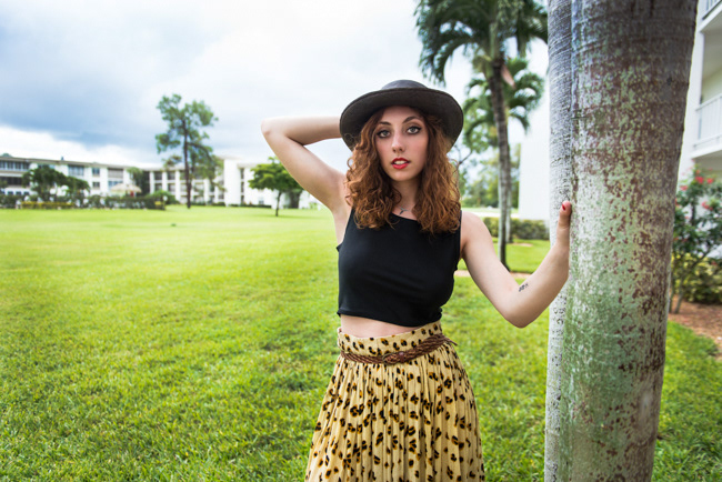 florida modeling fashion photography women's fashion bohemian fashion indie fashion hipster fashion Palm Trees leopard print