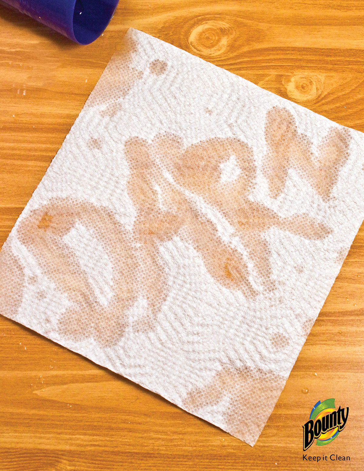 bounty paper towel messes Keep It Clean double entendre