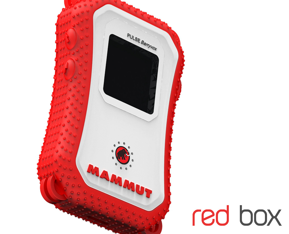 red box Barryvox the avalanche rescue beacon device