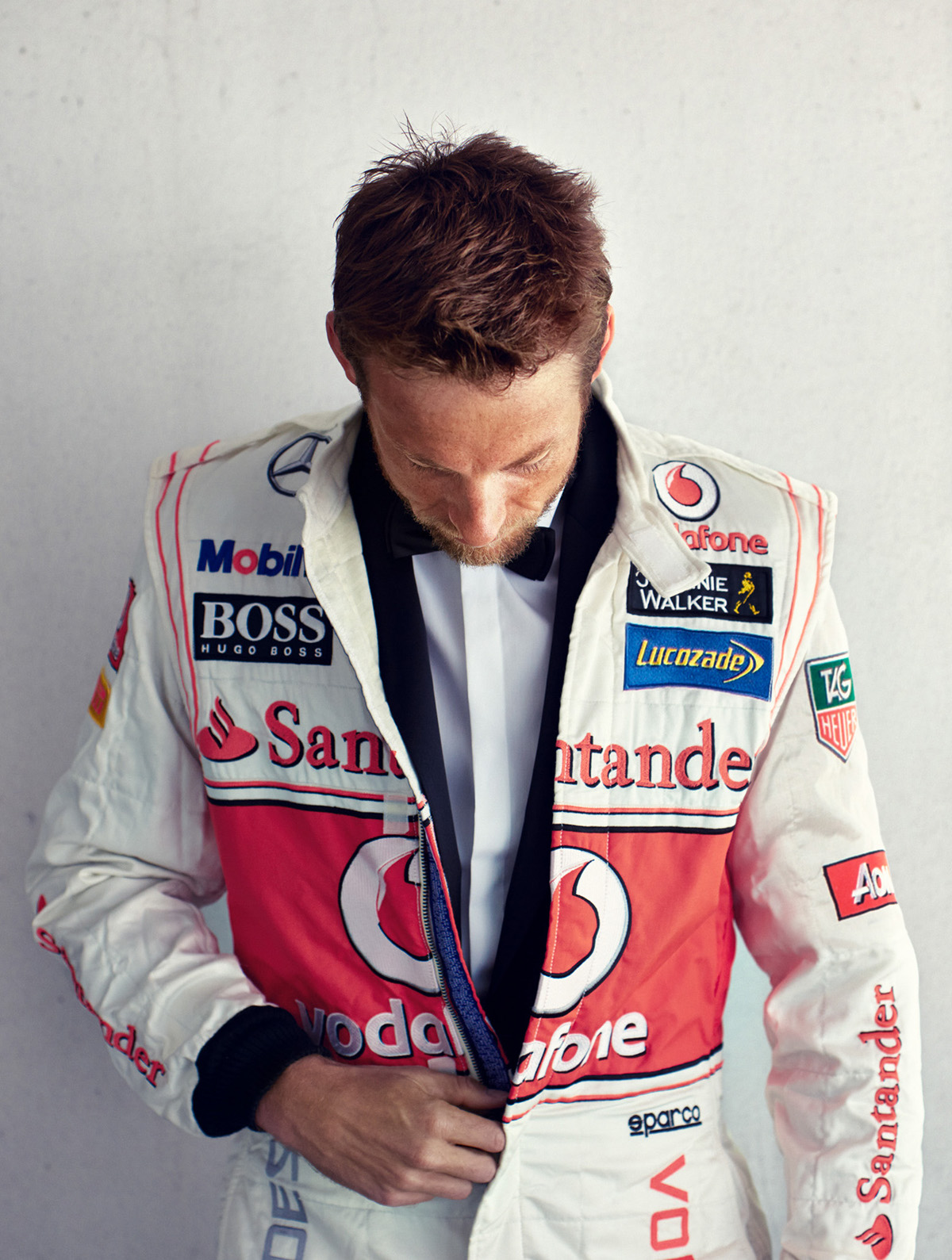 Jenson Button intersection L'Officiel Homme Heiko Richard