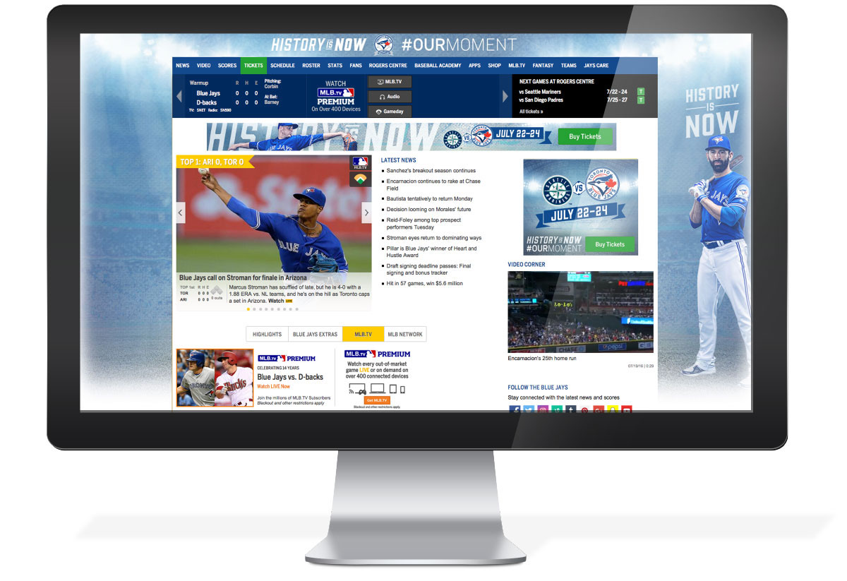 sports marketing baseball Blue Jays posters Web print Advertising  branding  sports social media