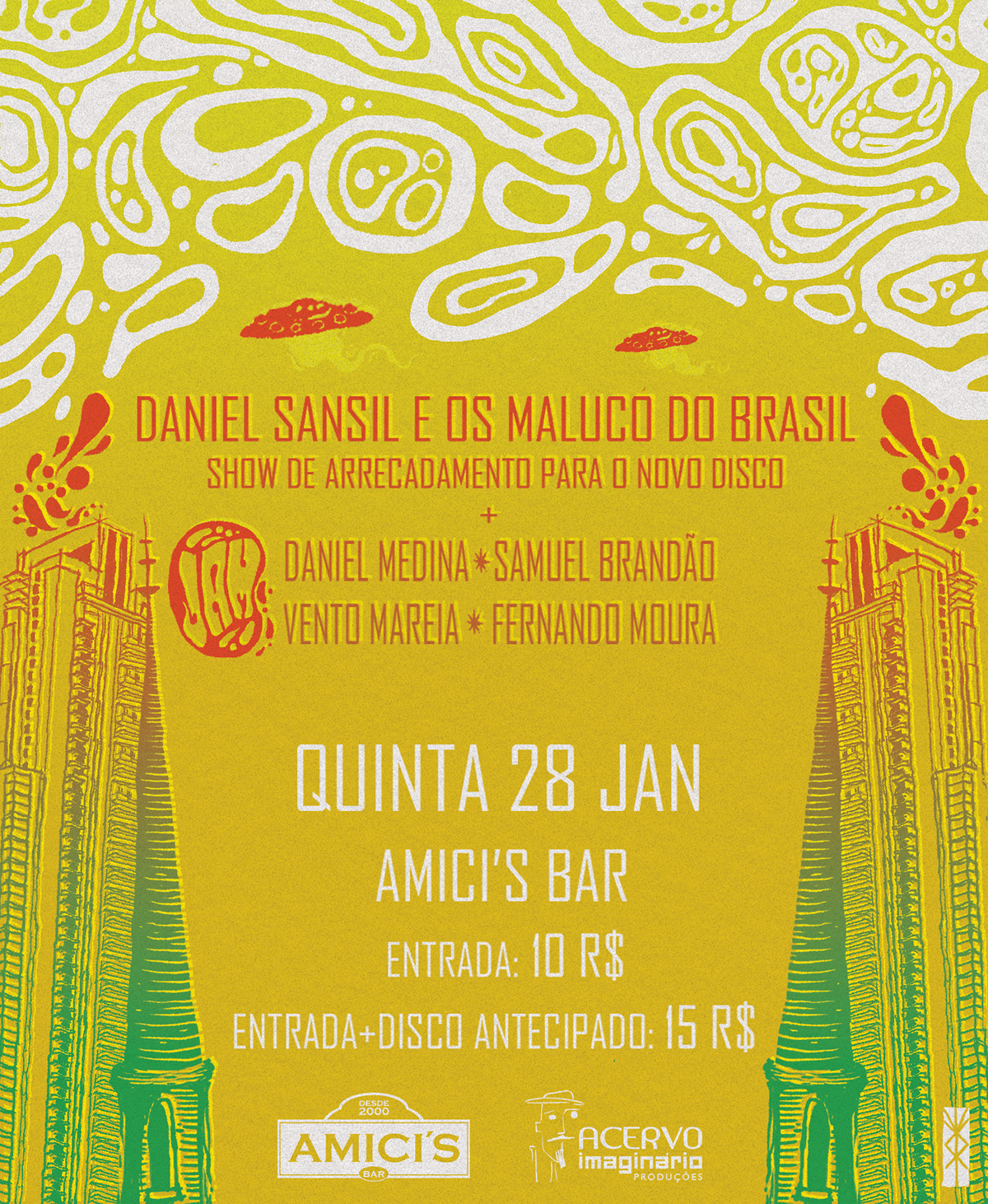 daniel sansil maluco do brasil yngvi igor gonçalves Cover Art psychedelic Psicodélico psicodelia 60s Poster Design