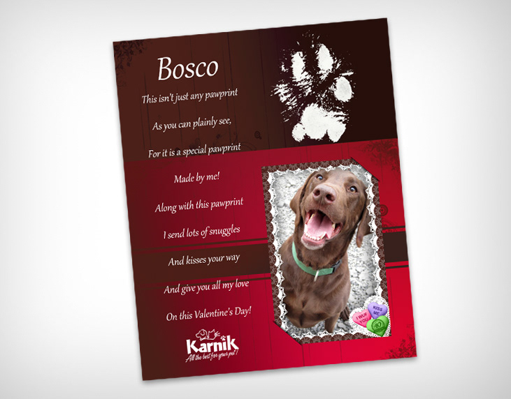 Valentine's Day valentine Event dog Pet card