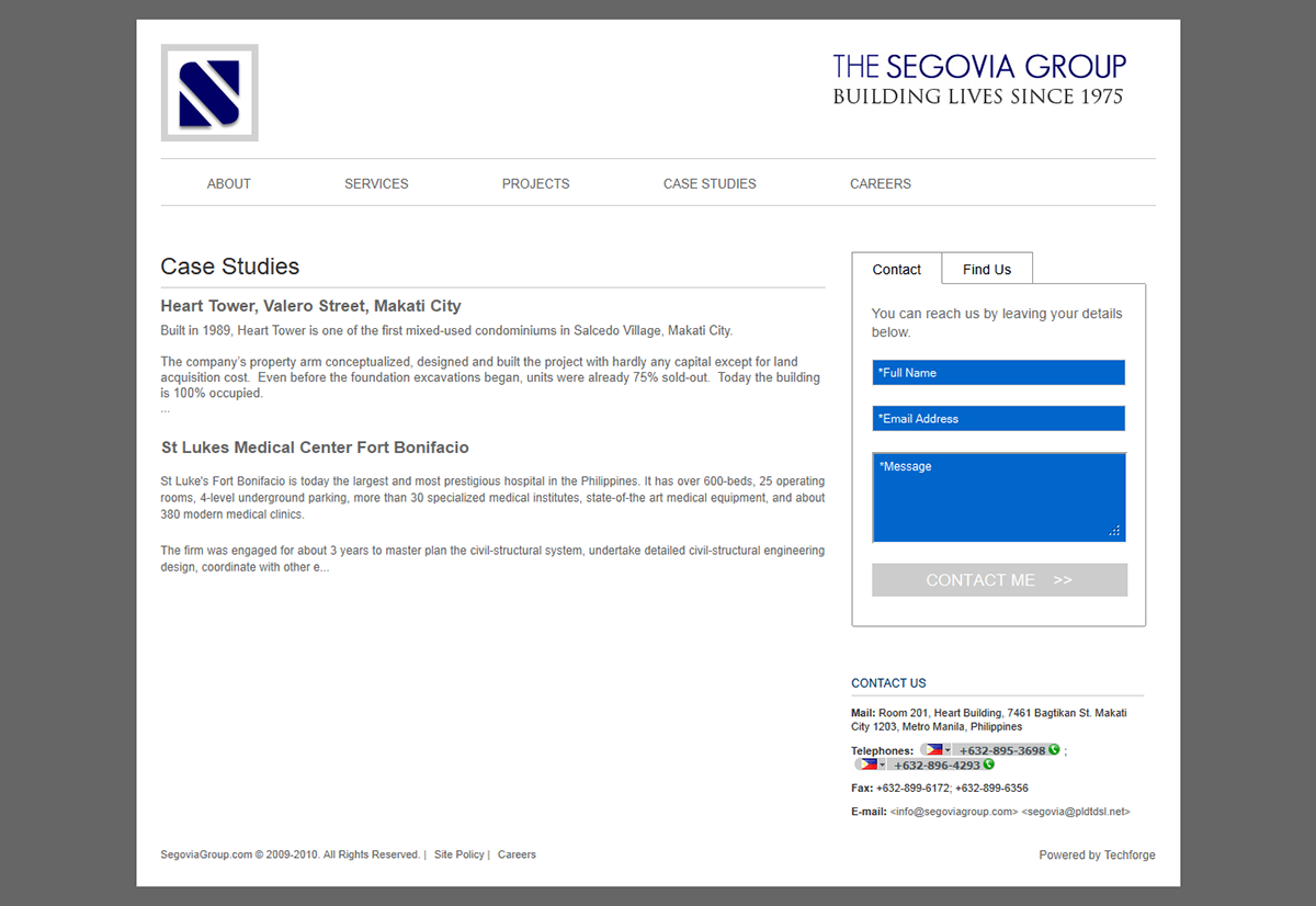 segovia group Website