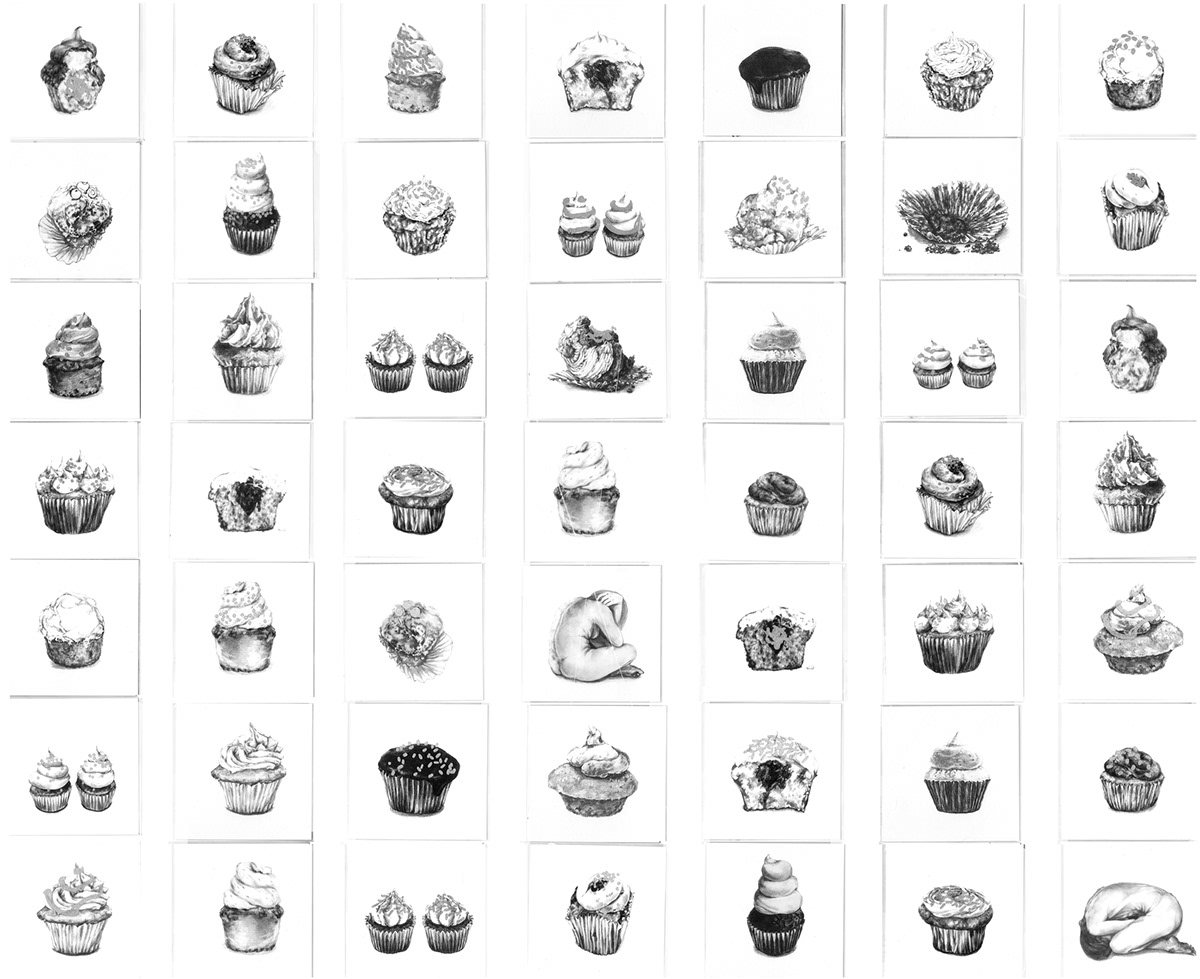 thesis cupcakes bulimia nervosa Eating disorder edible illustration medical illustration