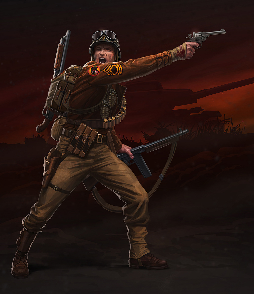 ww2 art germans soldiers concept characters