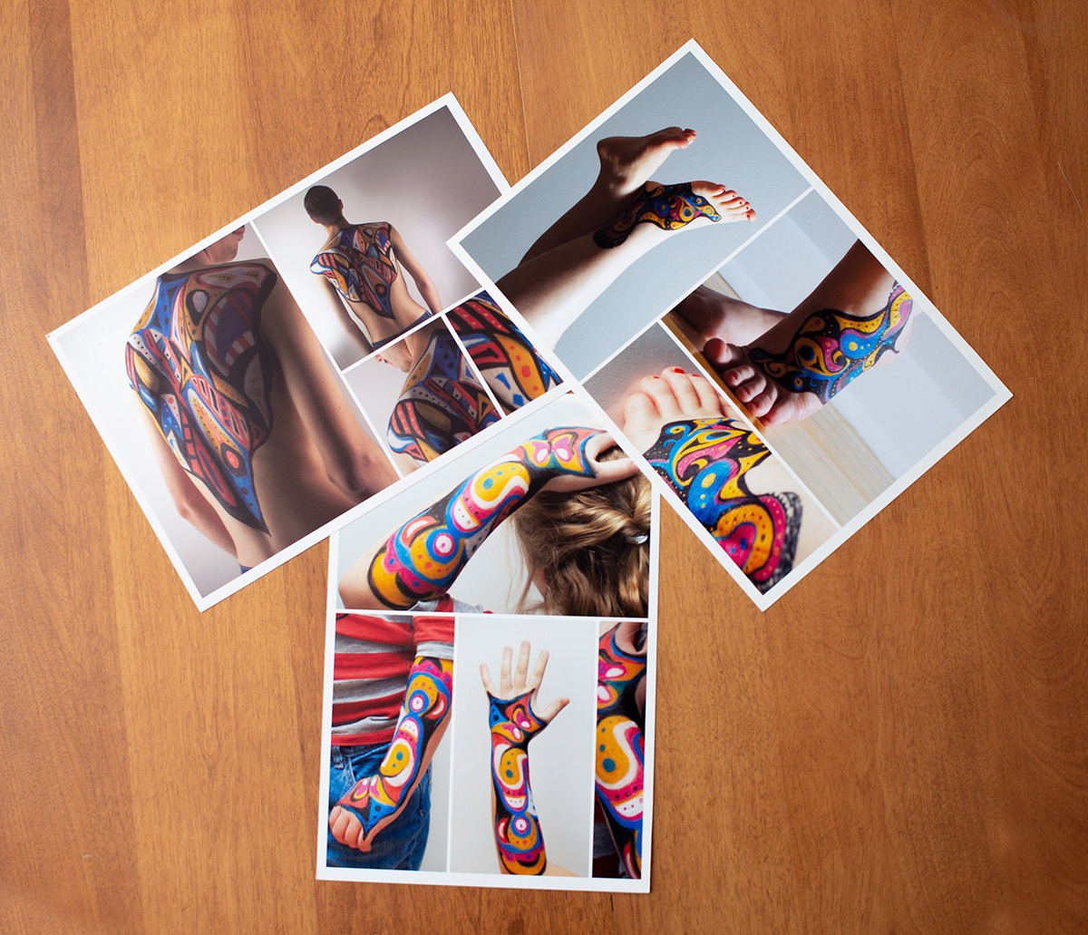 Photography  Bodypainting painting   color motif tribal motif bodies skin