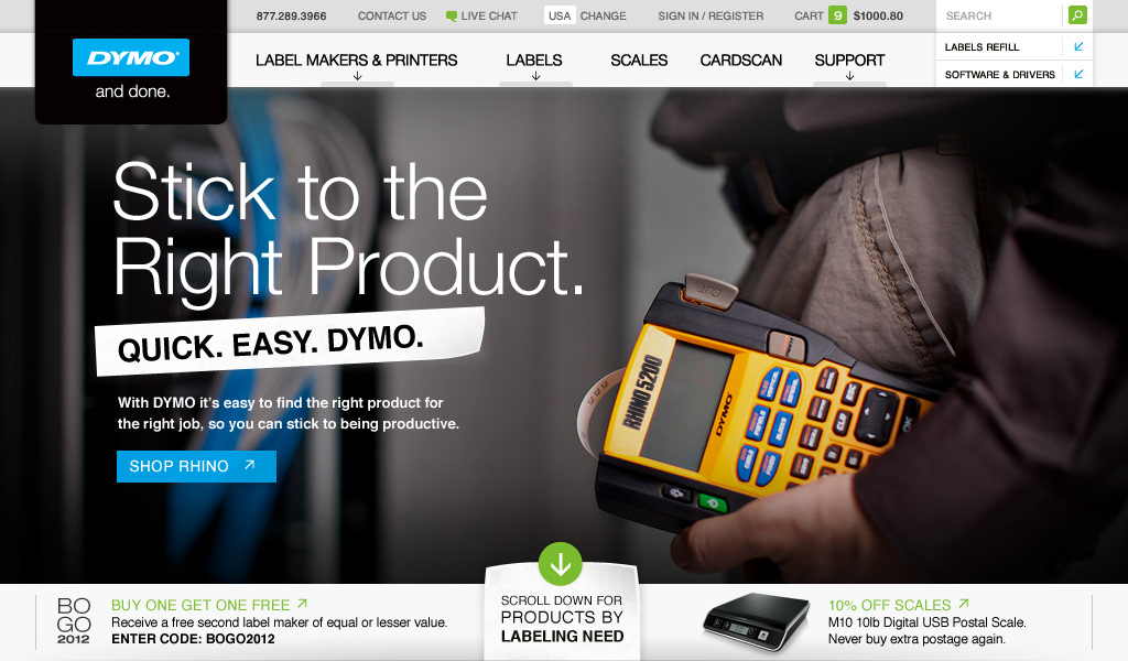 dymo labeler Retail products concept redesign NewellRubbermaid organize