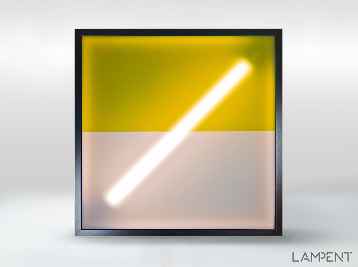 light art interior lighting Lighting Design  contemporary design led wall lamp geometric abstract plexiglass