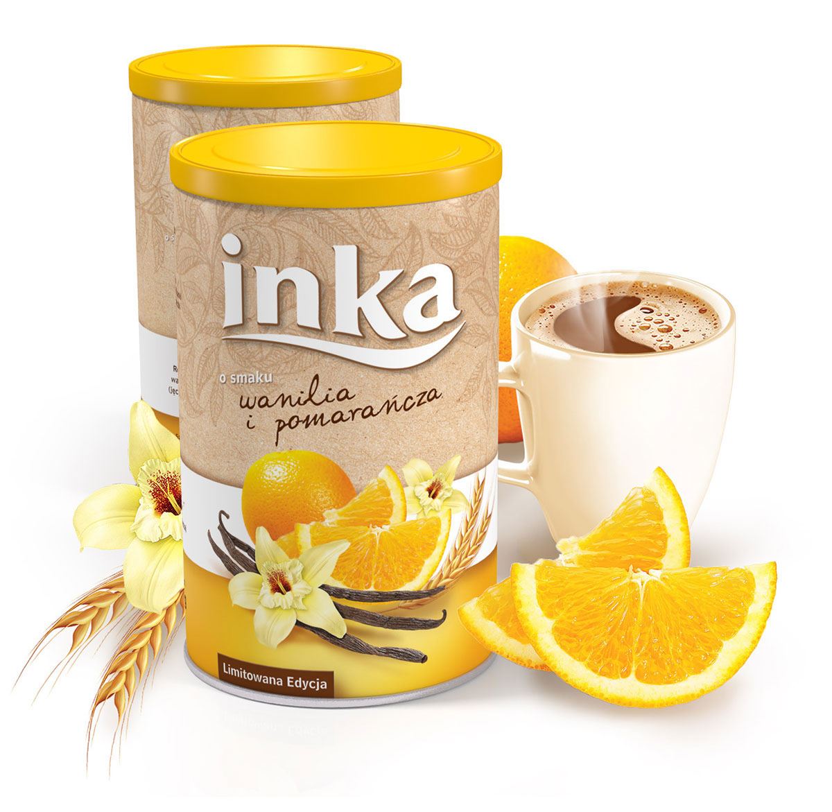 Coffee  grain  cereal natural  classic  vanilla  orange  taste