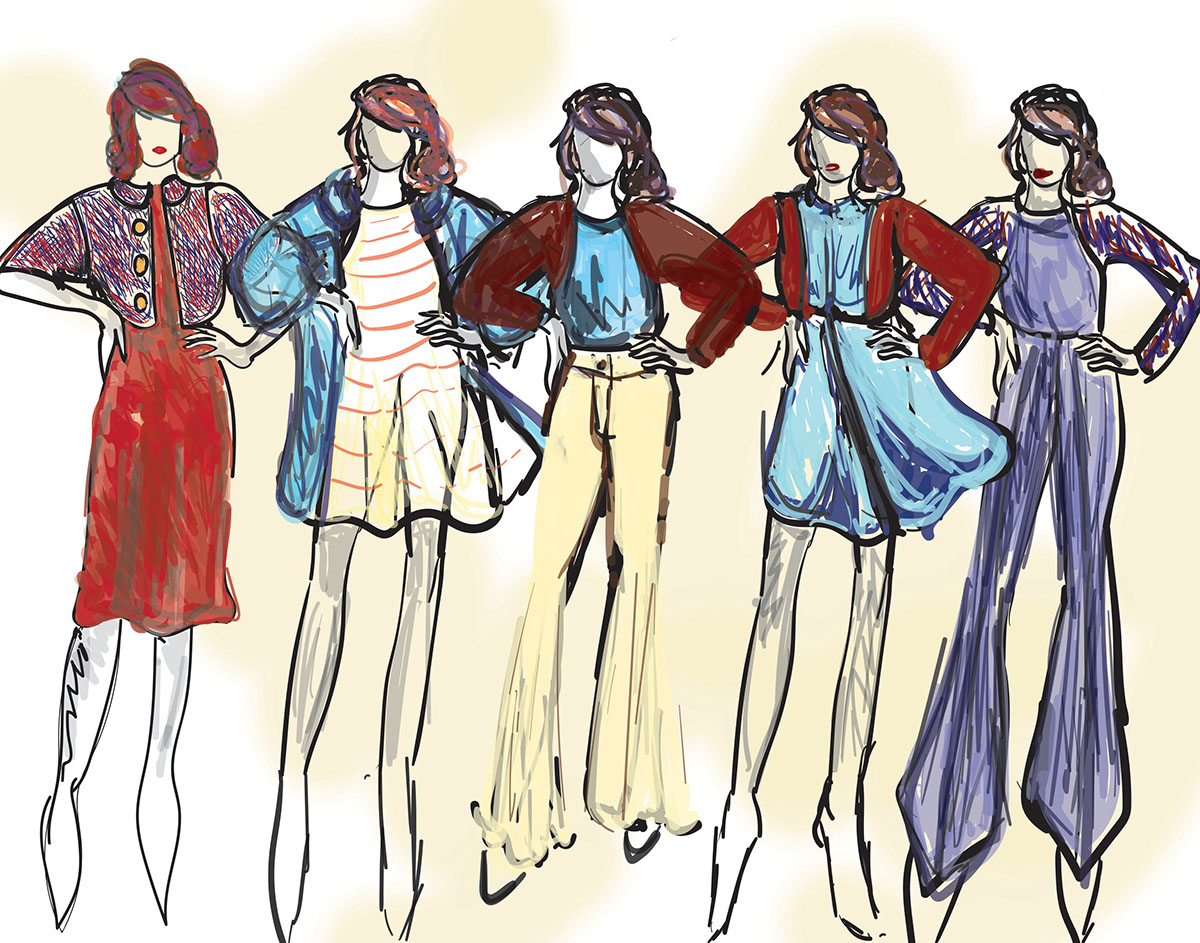 fashion design womenswear Apparel Design apparel Clothing americana