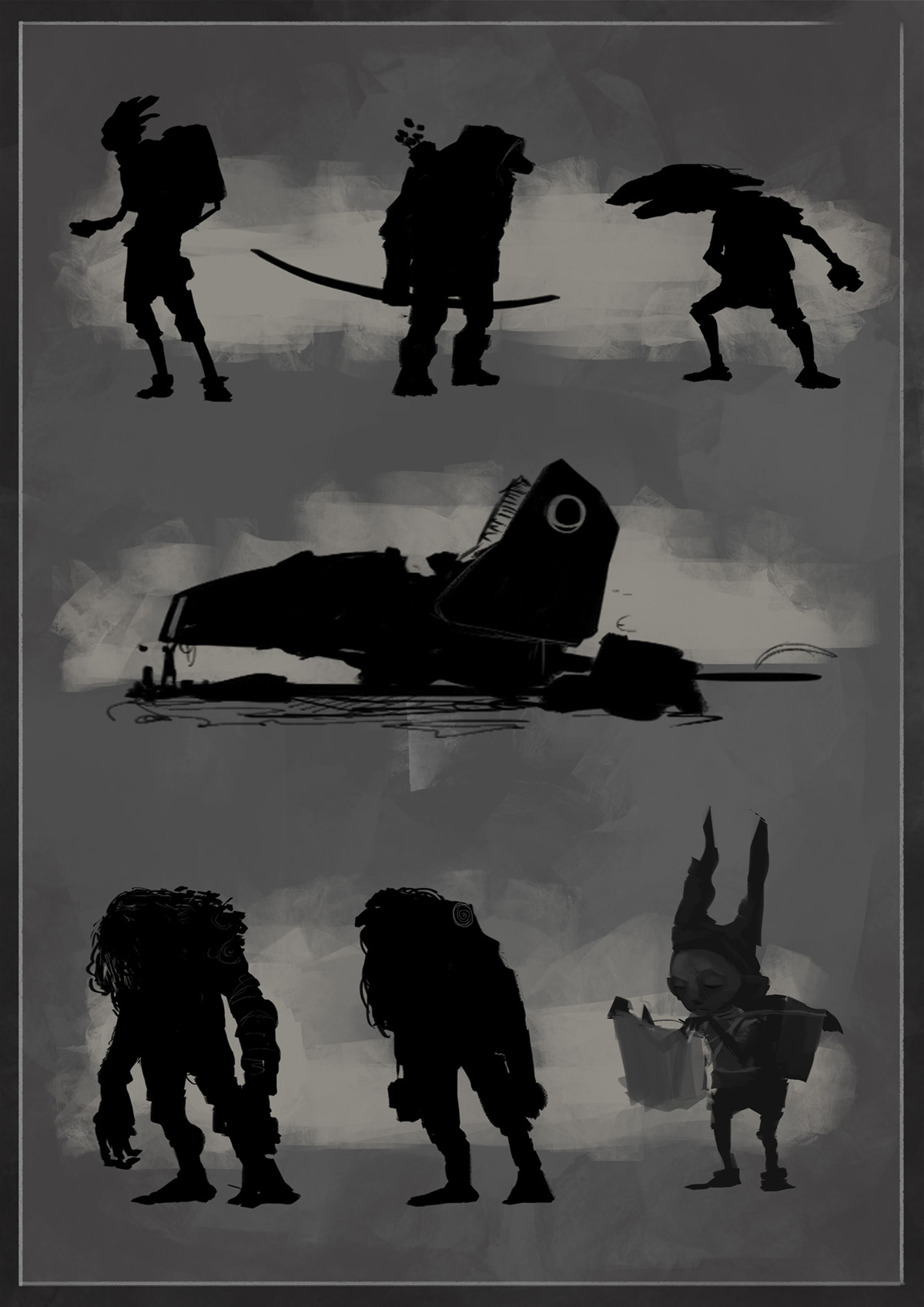 conceptart concept danidiez characters videogame fantasy sketch Silhouette
