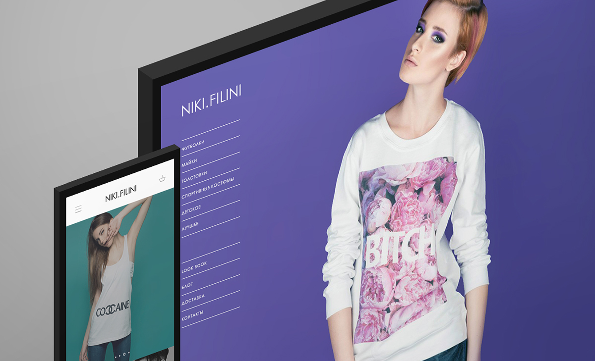 Niki.Filini Clothing Web Site on Behance