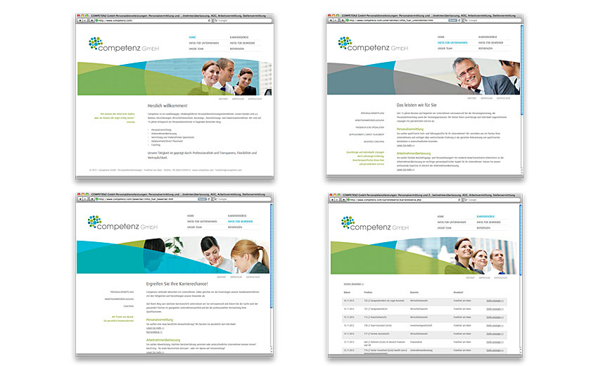 HR service provider Logotype logo Corporate Design visual identity Webdesign