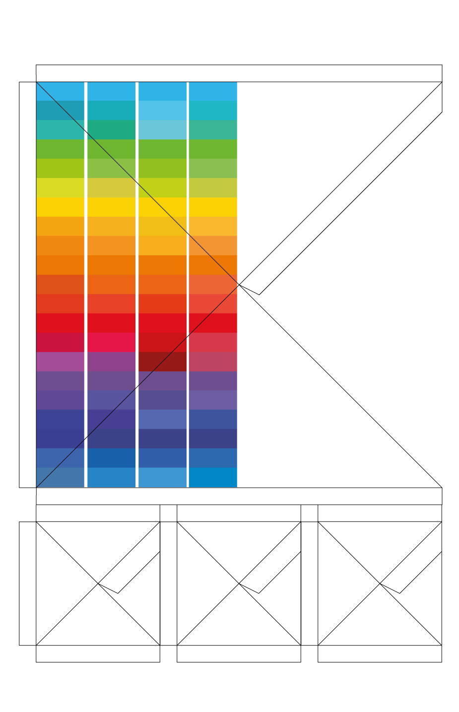 Polygons print Interior design