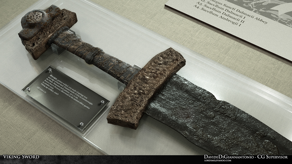 viking Sword octane Mari Maya 3D