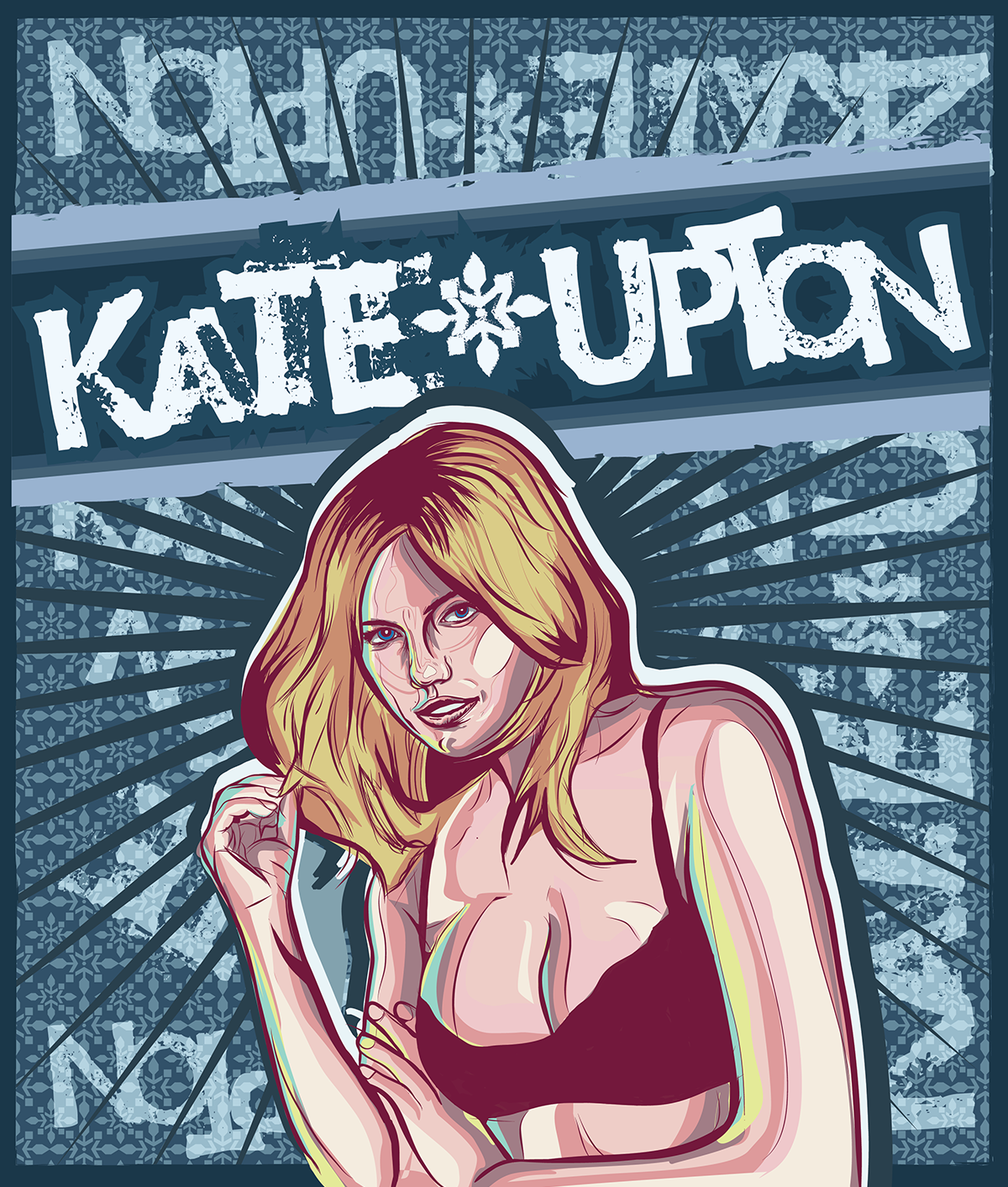 Kate Upton adobe ideas iPad Illustrator vector