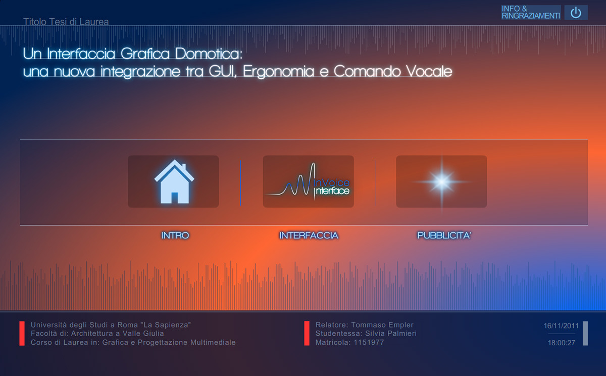GUI Disabled person Home Automation Interface infografica Adversement motion graphic
