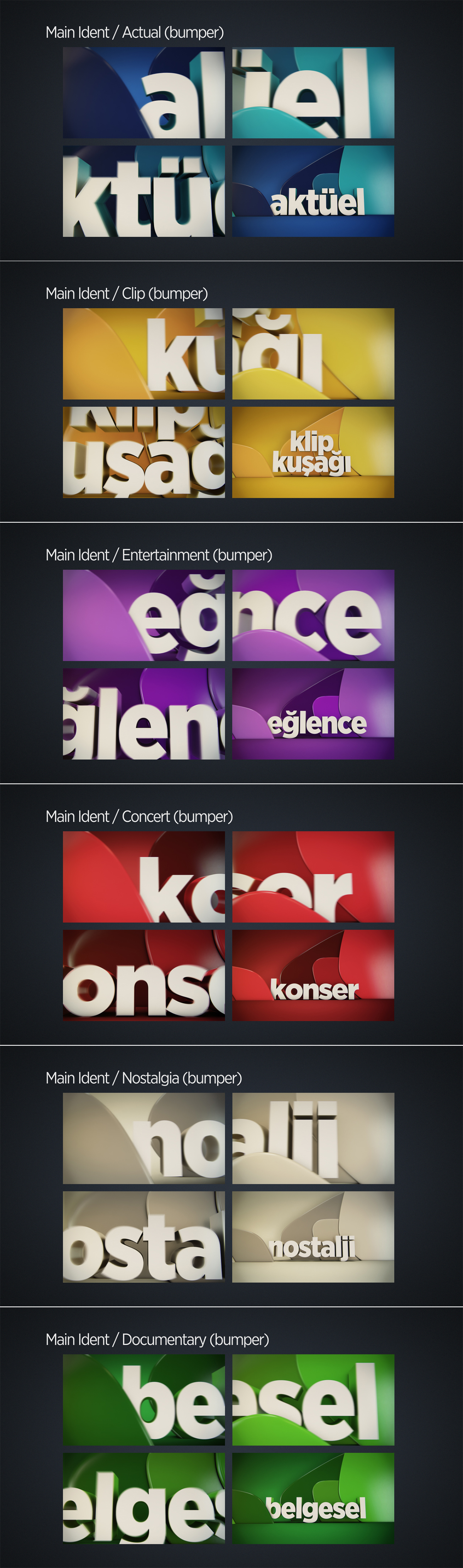 brand promo bumper after effects 3d max 3D Ae typographic element3d motiongraphic MoGraph 3dmodel Ident ID cinema4d