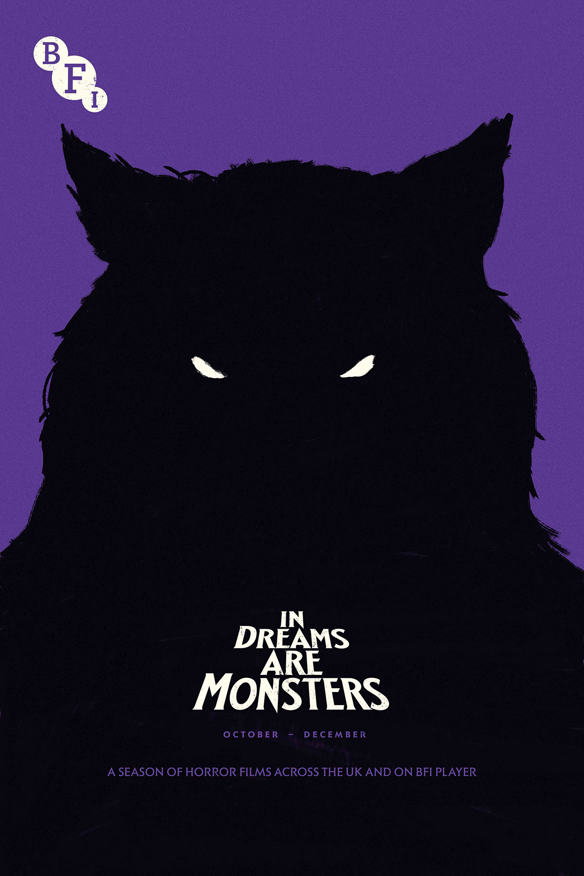 Digital Art  Film   horror ILLUSTRATION  keyart minimal monster movie poster Poster Design