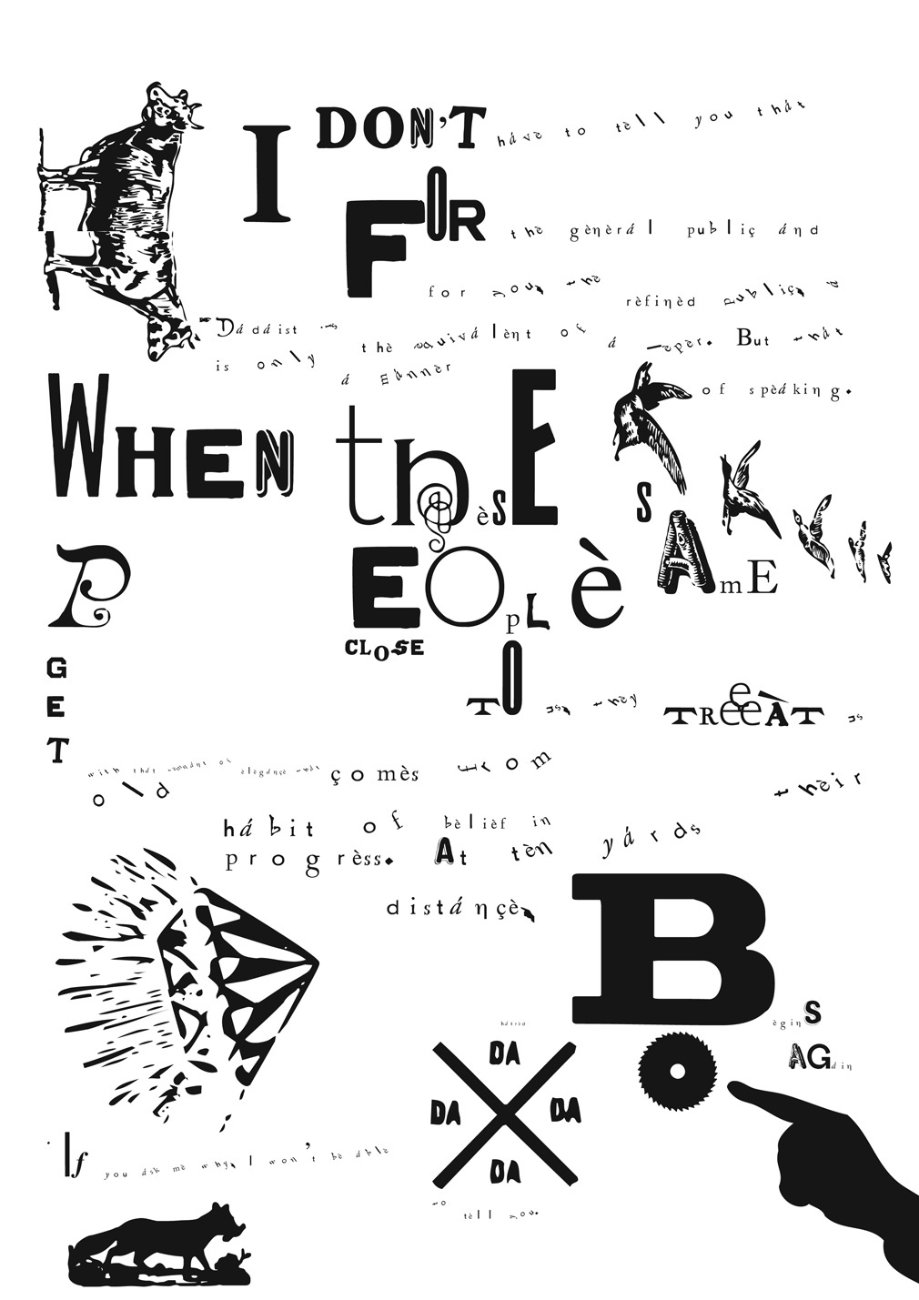 Dada type fonts art