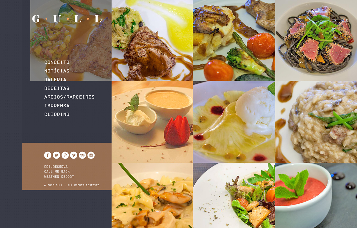 due restaurant Website