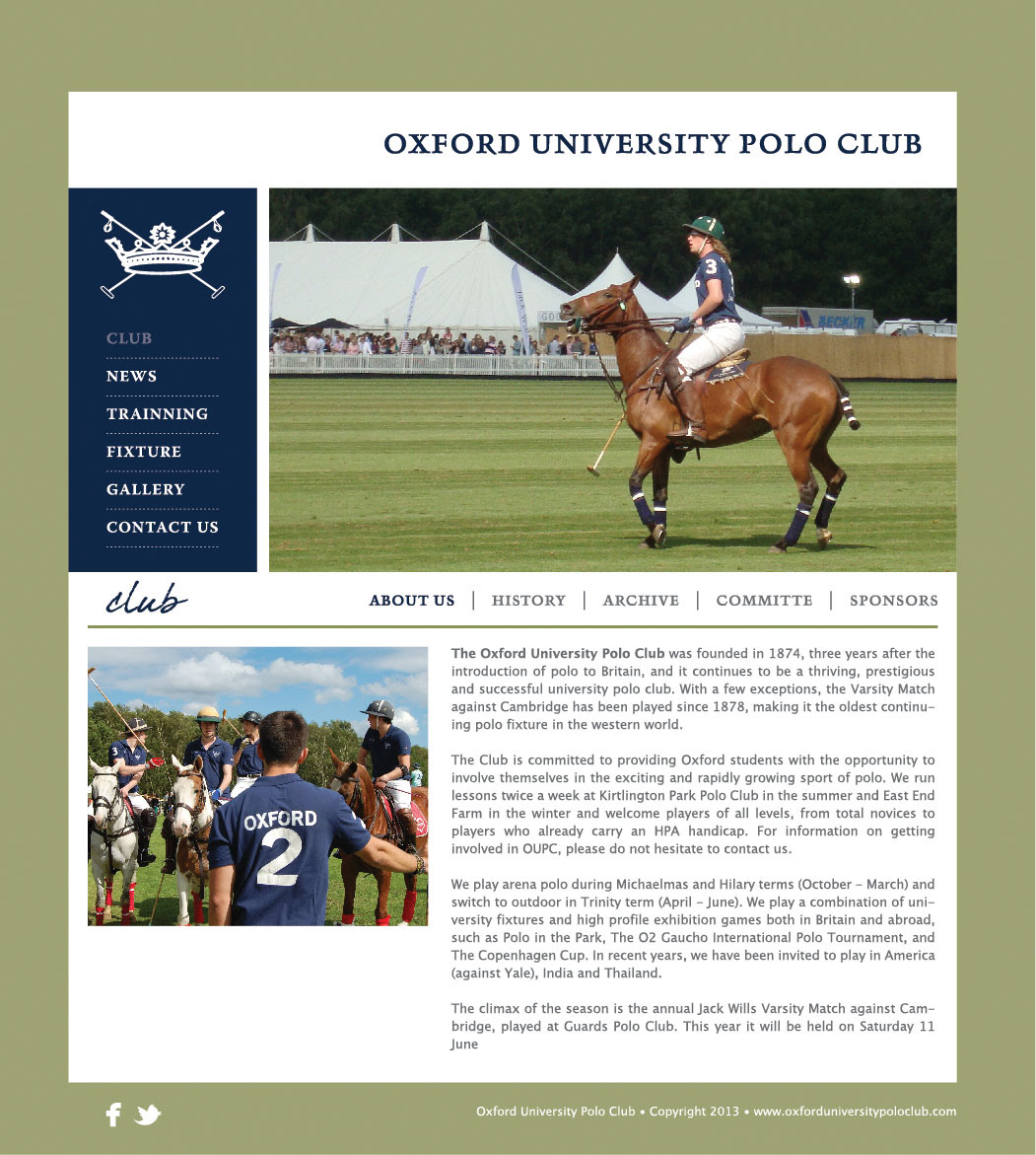 oxford polo kit logo Invitation Handlettering Web