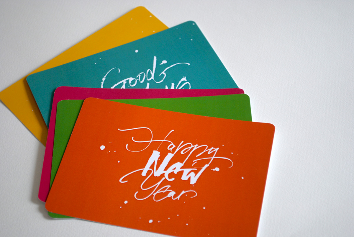 free  new year xmas  card color
