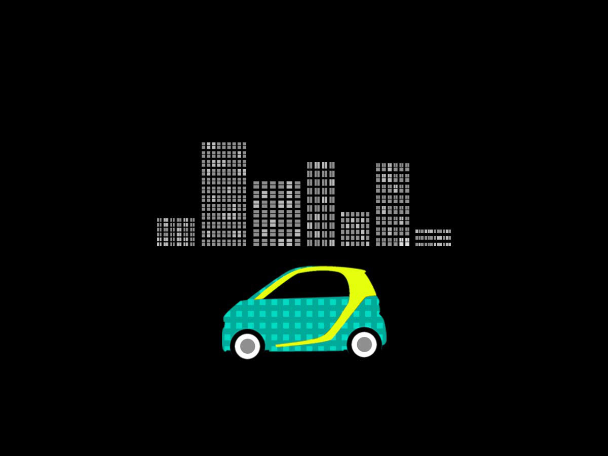 smart car storyboard concept Minimalism