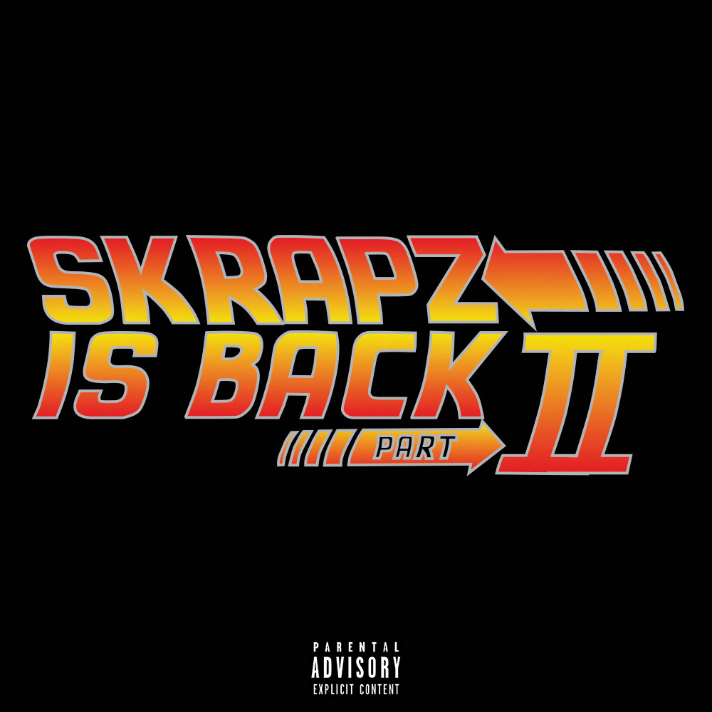 Cover Art alternative uk rap London Skrapz Skrapz Is Back back to the back to the futur gradient