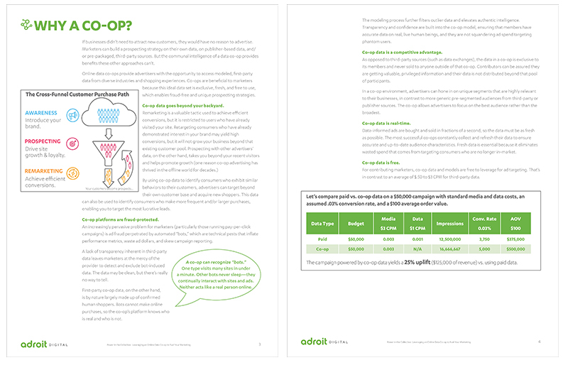 Marketing collateral whitepaper print Layout