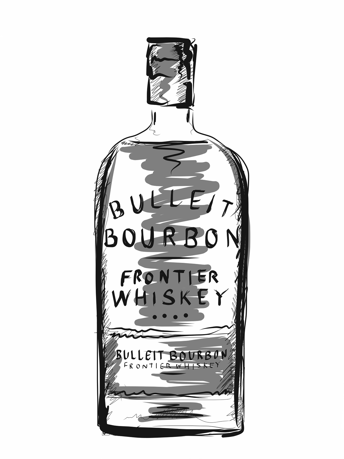 bottle illustration bottle drawing line drawing Logo illustration digital ink poster Illustrator