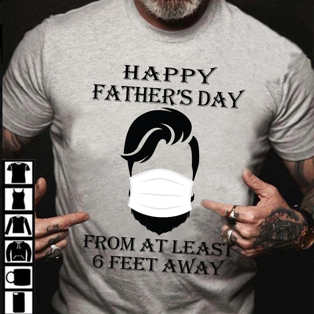 at least Clothing Fashion  happy father day Love man mask T-Shirt Design