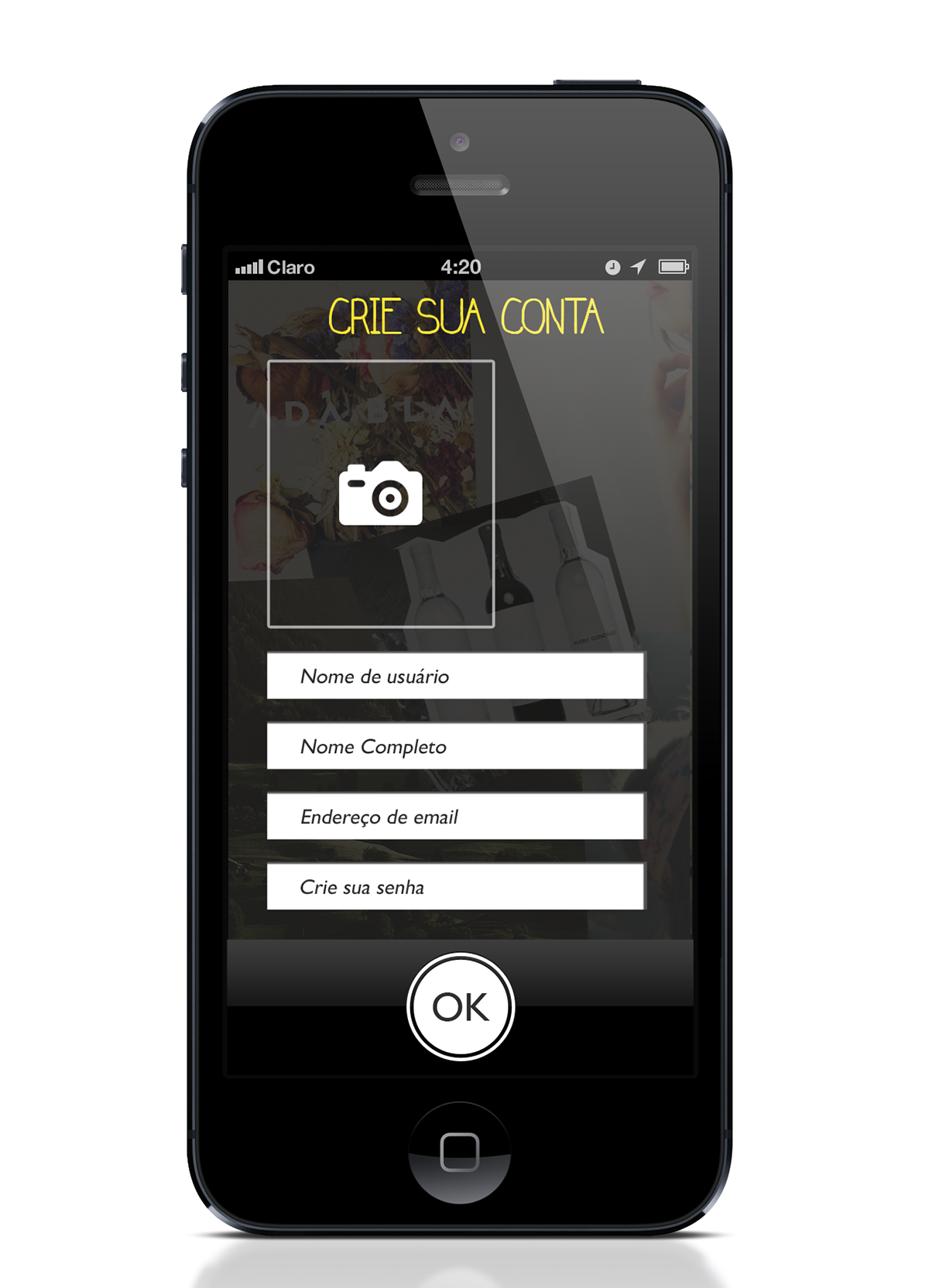 app bebas design Interface aplicativo plataforma Compartilhamento VINHOS