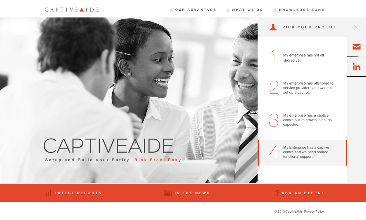 CaptiveAide logo enterprise Responsive business