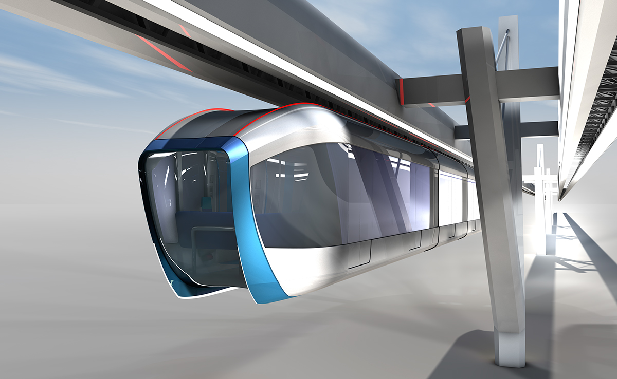 monorail Transport public transport electric High-speed train