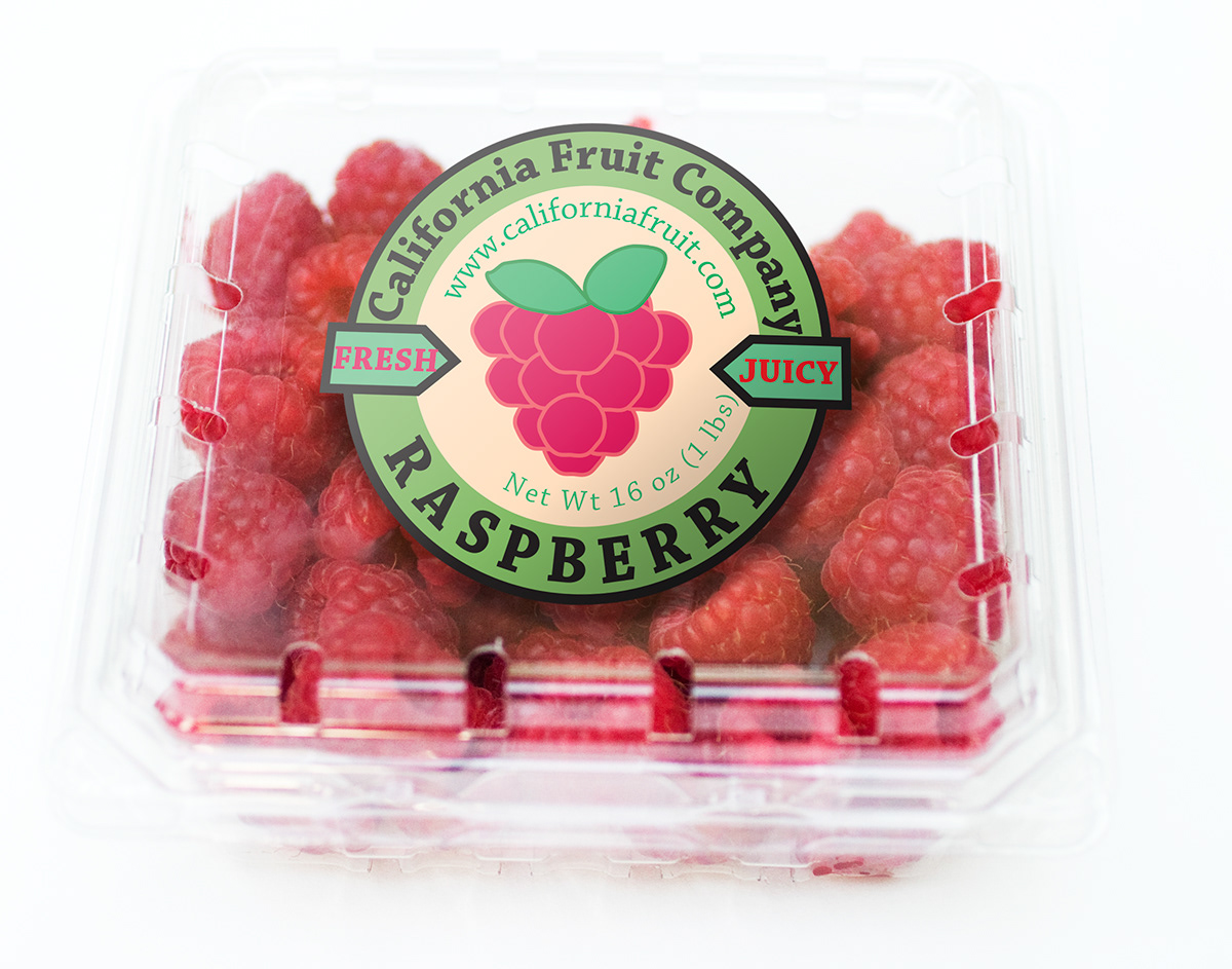 strawberry clamshell fruits packagingdesign labels