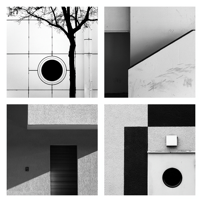 abstract collage architecture square Julian Schulze colors color simple minimal wall