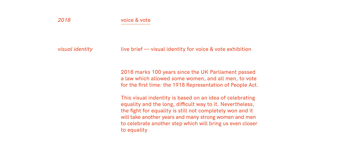 visual identity identity Voice&vote Event Exhibition 
