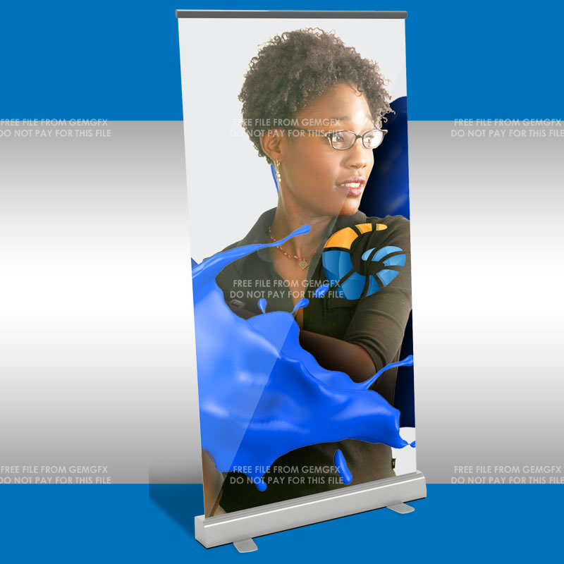 free roll up banners free banners free download free mockup  free psd mockup free banner download