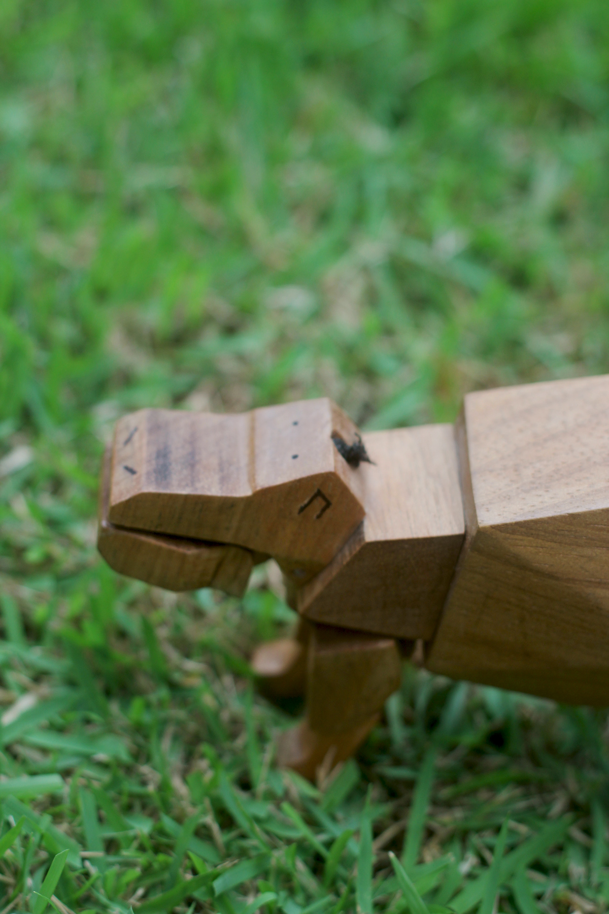 toy wood hippo handmade