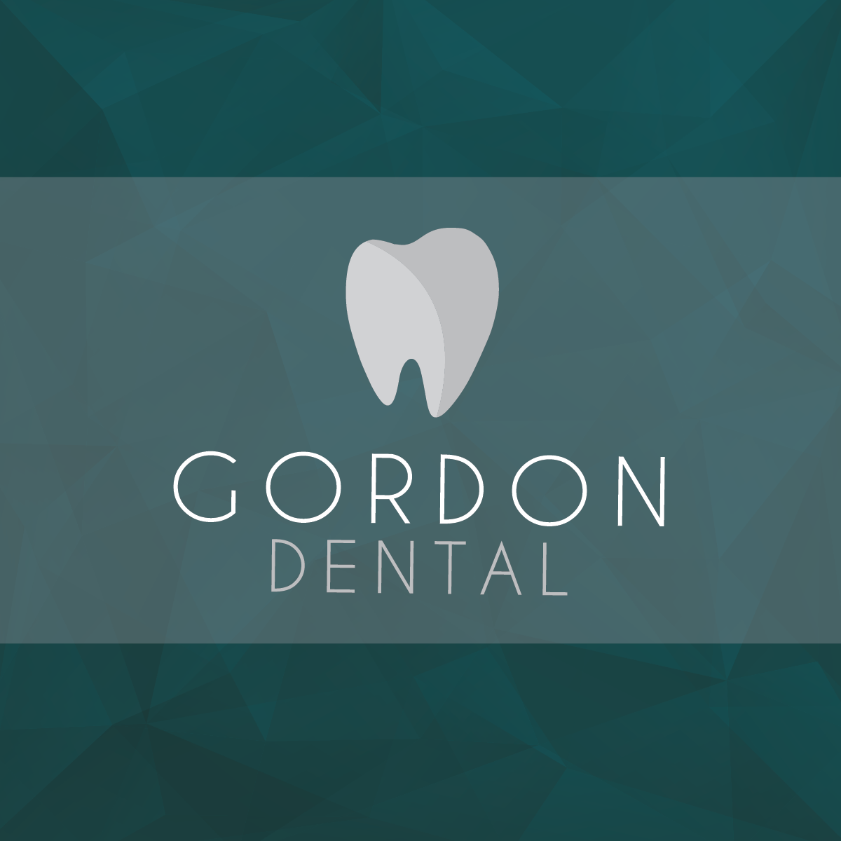 dental dentist teal pattern tooth logo color