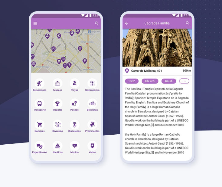 geolocation tourist tourist guide user interface Mobile app Case Study user experience app design gps Guide App
