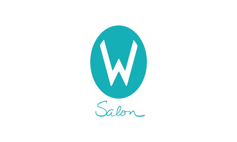 warhol pop hair salon logo portrait identity