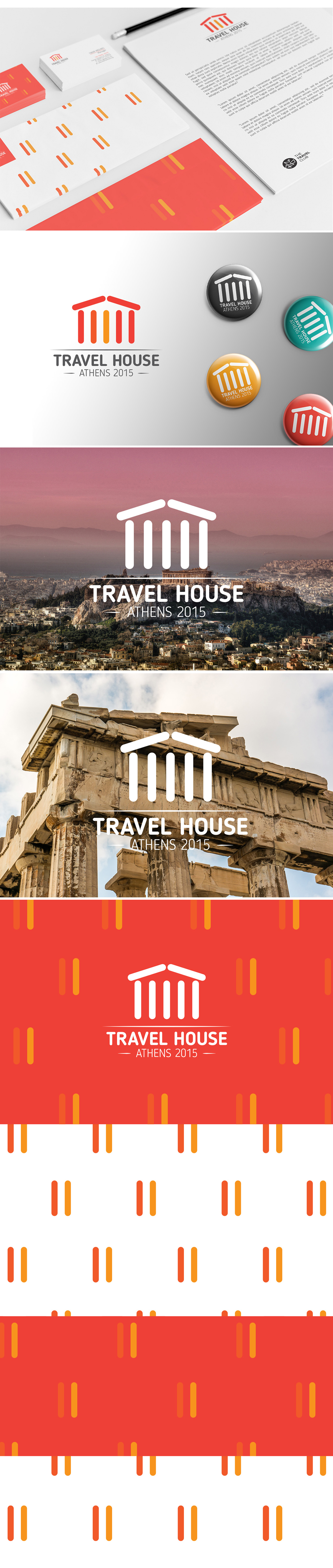 Travel travel house travel club athens Greece design logo stationary